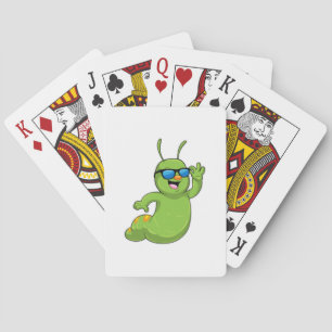 Jeu De Cartes Caterpillar avec lunettes de soleil