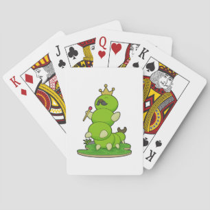 Jeu De Cartes Caterpillar en roi avec Couronne
