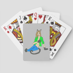 Jeu De Cartes catgirl classique jouer aux cartes