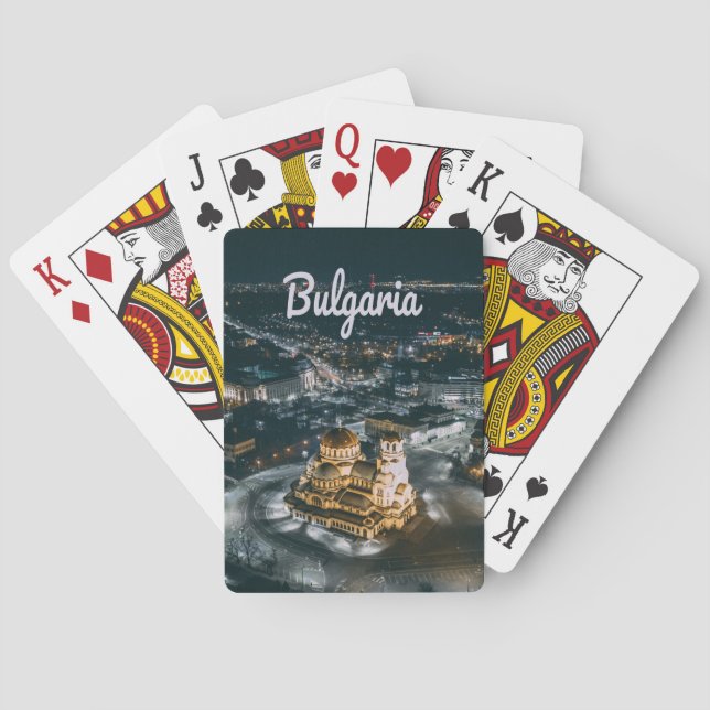 Jeu De Cartes Cathédrale de Sofia Alexandre Nevski, capitale de  (dos)