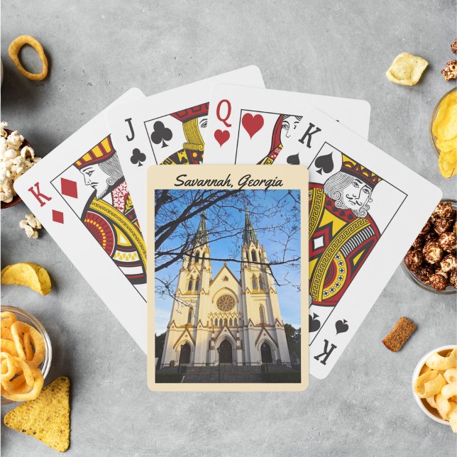 Jeu De Cartes Cathédrale Saint-Jean-Baptiste Savannah Géorgie (Créateur téléchargé)