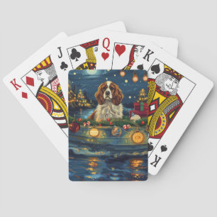 Jeu De Cartes Cavalier King Charles Noël Festive Voyage