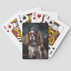 Jeu De Cartes Cavalier King Charles Spaniel Halloween effrayant