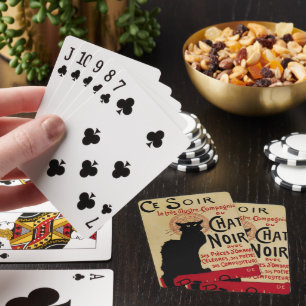 Jeu De Cartes Ce Soir Conversation Noir Chat noir, Art Nouveau V