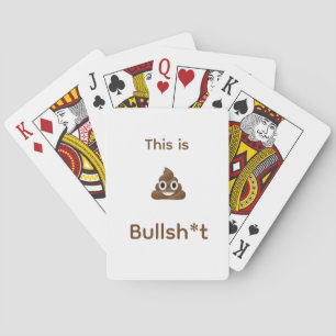 Jeu De Cartes Ceci est Bull Poo Emoji Funny