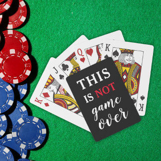 Jeu De Cartes Ceci n'est pas Game Over Citation drôle Noir