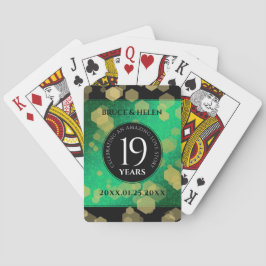 Jeu De Cartes Célébration élégante du 19e anniversaire de mariag