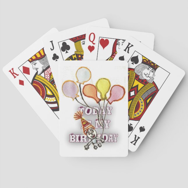 Jeu De Cartes Célébrez avec notre joyeux anniversaire de bienven (dos)