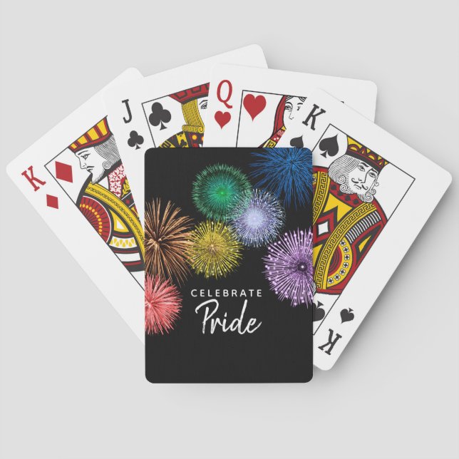 Jeu De Cartes Célébrez les feux d'artifice 🎆 🌈 (dos)