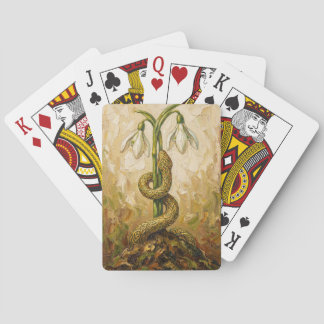 Jeu De Cartes Celtic Snake Snowdrops Imbolc Rebirth Fantasy Art