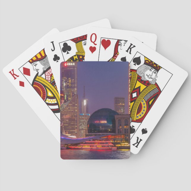 Jeu De Cartes Centre-ville de Shanghai, Chine (dos)