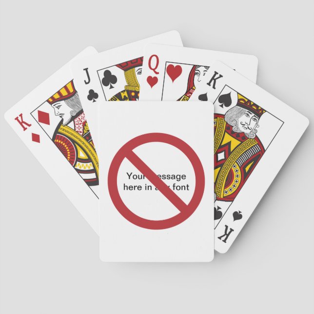 Jeu De Cartes Cercle personnalisé avec bouton (dos)