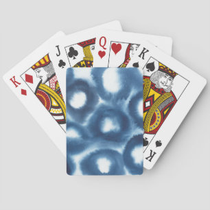 Jeu De Cartes Cercles d'impression d'aquarelle Indigio