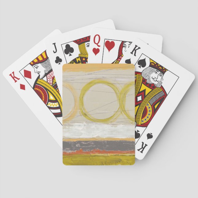 Jeu De Cartes Cercles jaunes et orange sur Arrière - plan multic (dos)