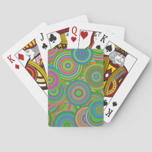 Jeu De Cartes cercles rétro