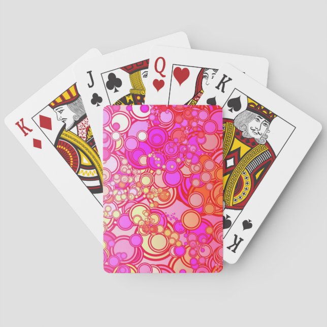 Jeu De Cartes Cercles rétro (dos)