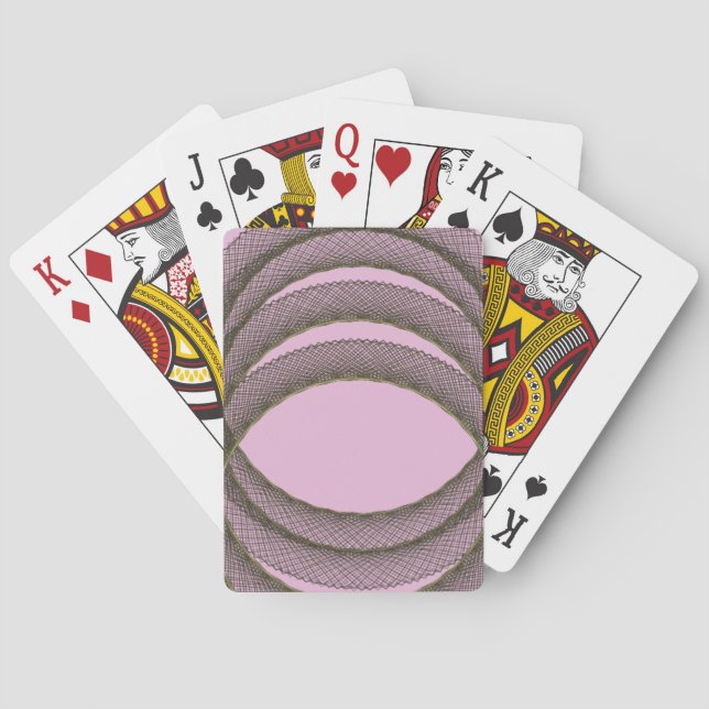 Jeu De Cartes cercles se chevauchant dans l'arrière - plan viole (dos)