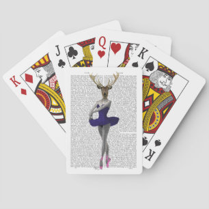 Jeu De Cartes Cerf de Ballerina en bleu