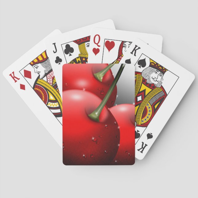 Jeu De Cartes Cerises avec gouttes de ragoût (dos)