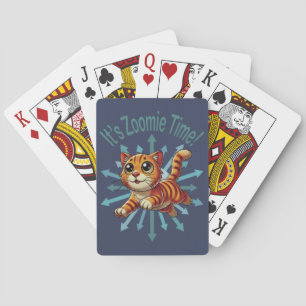 Jeu De Cartes C'est l'heure de Zoomie Chat tigré orange