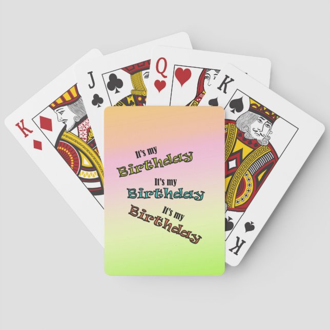 Jeu De Cartes C'est mon anniversaire (dos)