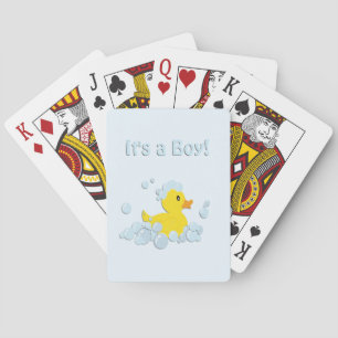Jeu De Cartes C'est un garçon Bubble Baby Blue
