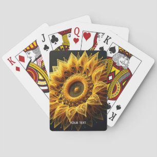 Jeu De Cartes Chaînes de tournesol mignonnes Imaginaire