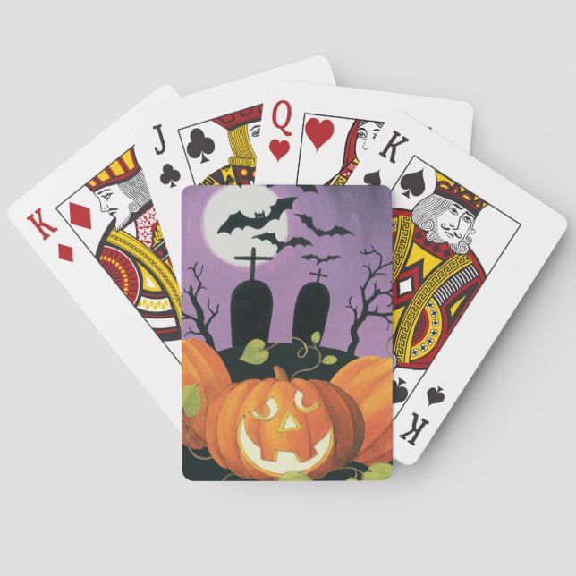 Jeu De Cartes Chambre hantée par Halloween éffrayante (dos)