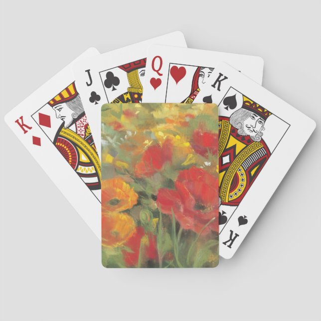 Jeu De Cartes Champ de pavot oriental (dos)