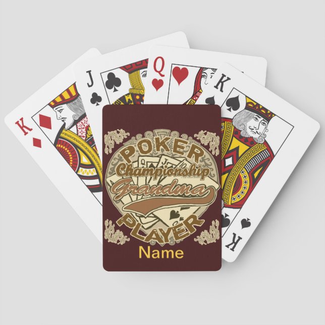 Jeu De Cartes Champ grand-mère de poker (dos)