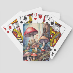 Jeu De Cartes Champignons aquarelles
