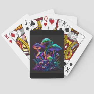 Jeu De Cartes Champignons jouant aux cartes
