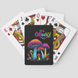 Jeu De Cartes Champignons psychédéliques colorés-