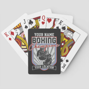 Jeu De Cartes Champions de boxe personnalisés Boxer Fitness Gym 