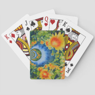 Jeu De Cartes Champs de tournesol pour toujours