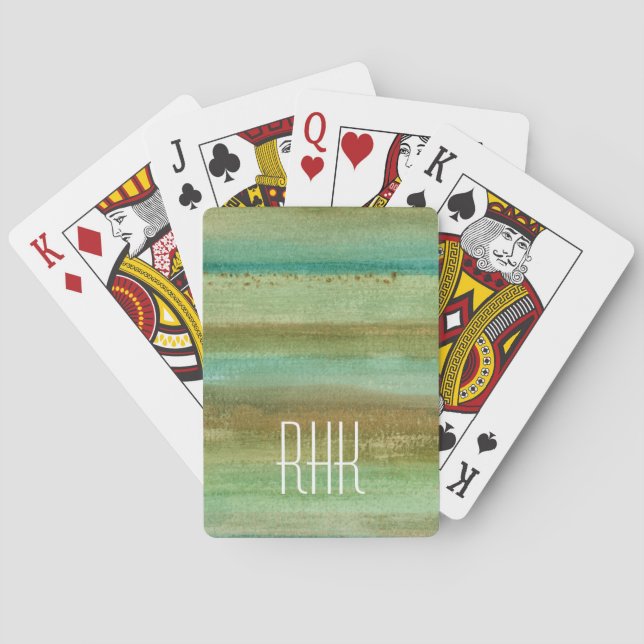 Jeu De Cartes Champs du monogramme | au printemps je (dos)