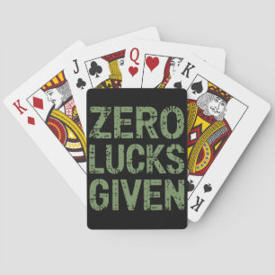 Jeu De Cartes Chance zéro pour la Saint-Patrick hilarante