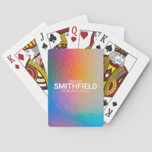 Jeu De Cartes Changement de couleur Neon Light Holographic Trend