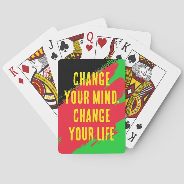 Jeu De Cartes Changez d'avis, changez votre vie (RD/GRN/BLK) (dos)