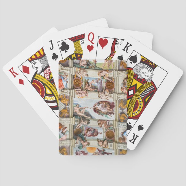 Jeu De Cartes Chapelle Sixtine Michelangelo - Vatican, Rome, Ita (dos)