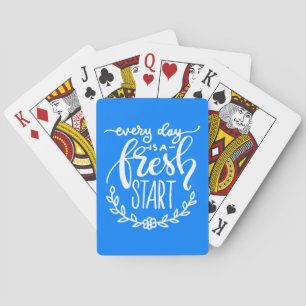 Jeu De Cartes Chaque Jour Est Un Nouveau Départ