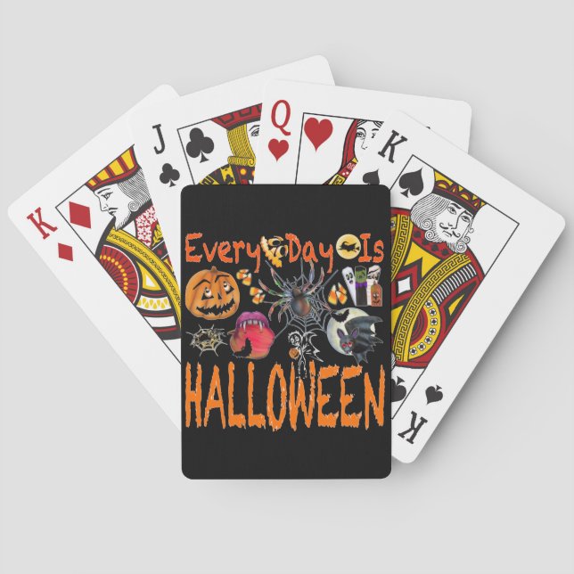 Jeu De Cartes Chaque Jour, Halloween (dos)