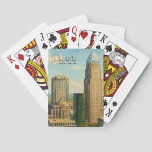 Jeu De Cartes Charlotte NC Aquarelle Horizon Voyage