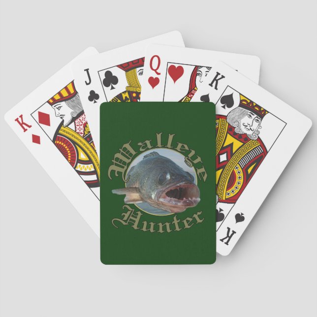 Jeu De Cartes Chasseur 2 de brochets vairons (dos)