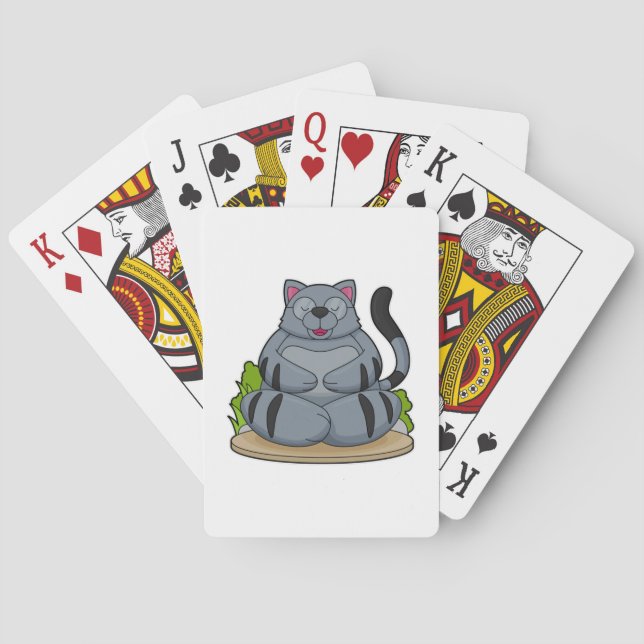 Jeu De Cartes Chat à Yoga Fitness (dos)