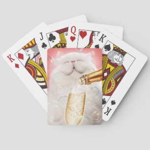Jeu De Cartes Chat au Champagne