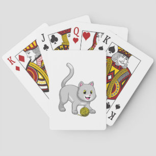 Jeu De Cartes Chat avec bille de laine