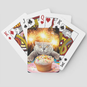 Jeu De Cartes Chat Avec Cupcake Sparkler