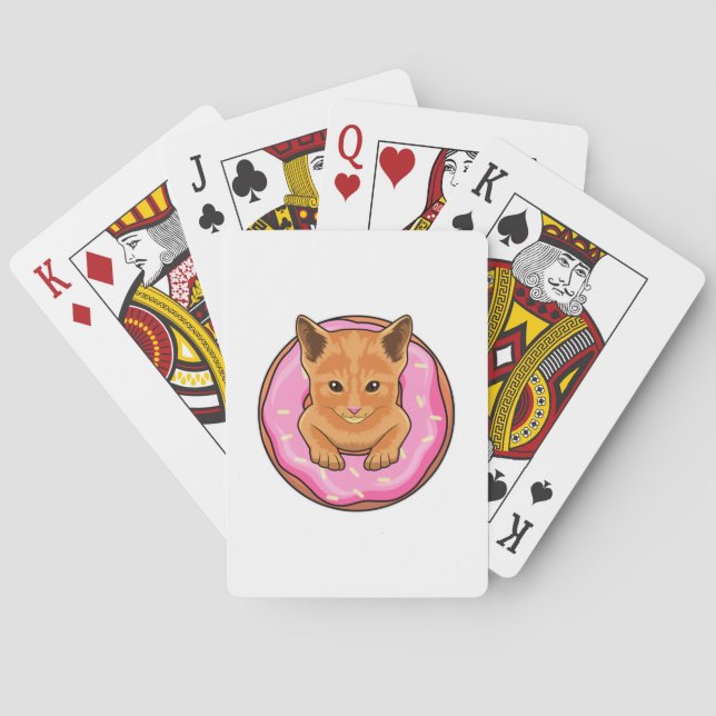Jeu De Cartes Chat avec Donut (dos)
