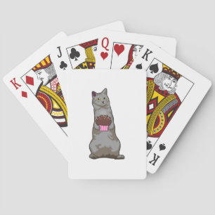 Jeu De Cartes Chat avec muffin